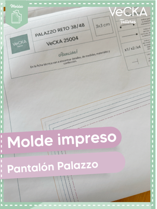 Molde en papel pantalón Reto Cosé con propósito - Imagen 2